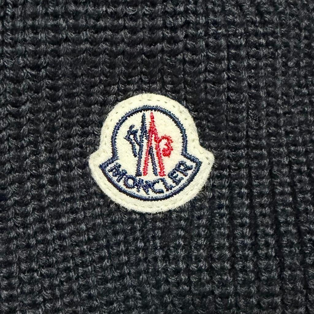MONCLER Down Knit Jacket Black Men's Size M Authentic Model C2091940280094789