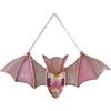 Halloween Bat Stained Glass Suncatcher - Indoor And Outdoor Bat Decor Hanging Practical Durable