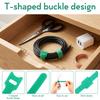 100Pcs Releasable Cable Ties Wire Organizer Hook Loop Straps Wrap Zip Bundle Bandage Tie Wire Management Home Office Fastening