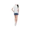 Moncler Round Neck Pullover Short Sleeve Regular T-Shirt Women Tops Ivory F10938C74910V8127033