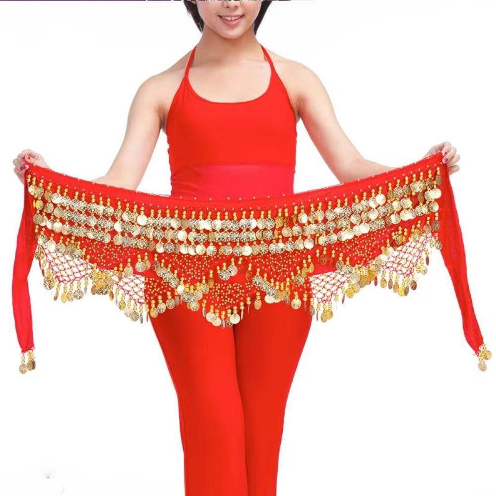 Kreativer tanzender Taillengürtel Glitzer Pailletten Bauchtanz Hüfttuch Tänzer Accessoires