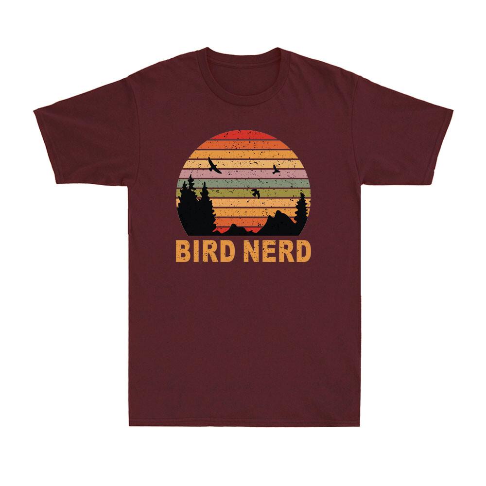Retro Birding Bird Watching Nerd Bird Watcher Sunset Vintage Unisexs TShirt
