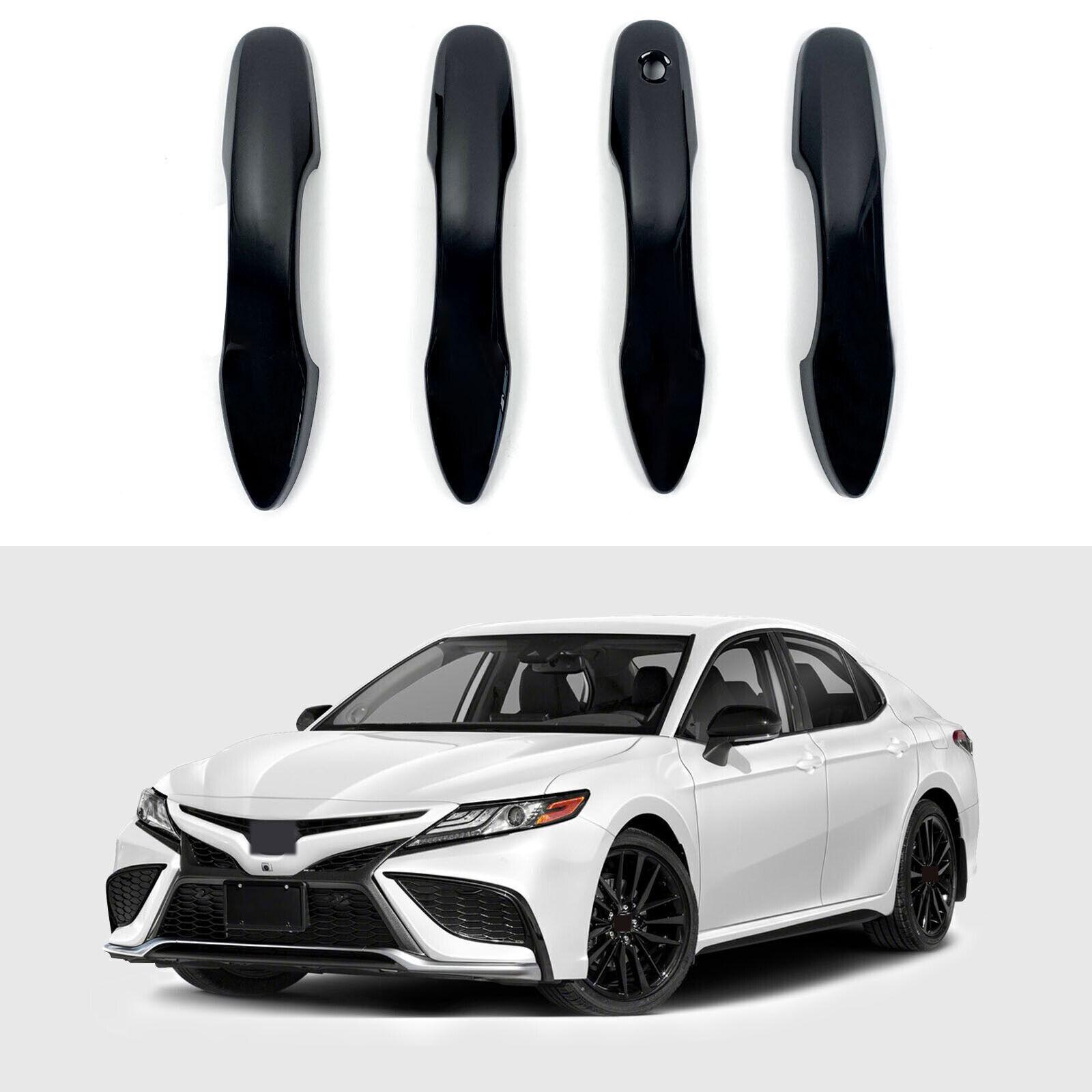 For - Toyota Corolla Sedan Glossy Black Side Door Handle Cover Trim 4PC