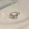 Fairy retro butterfly pendant necklace female new exquisite high-end court style butterfly opening ring
