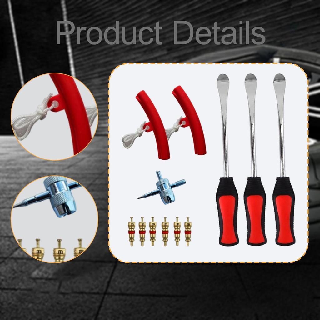 Auto Motorrad Reifenmontierhebel Werkzeugsatz Wulstlöser Mehrzweck mit Felgenschutz