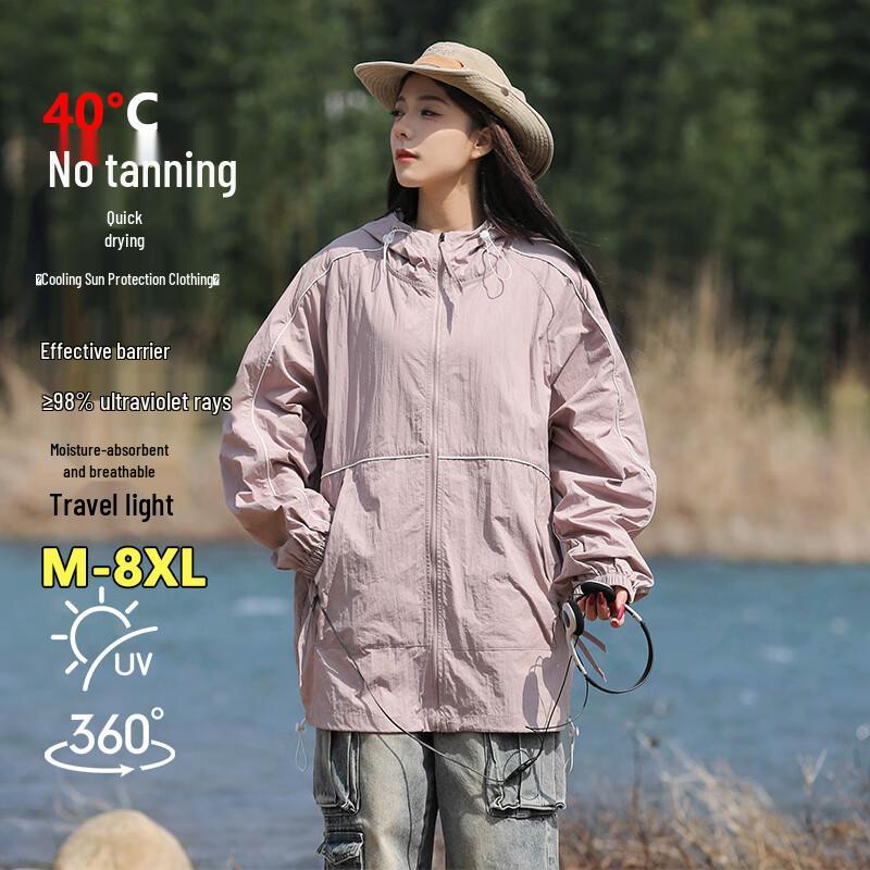 

Unisex Quick-Dry Ice Silk UV Protection Jacket M