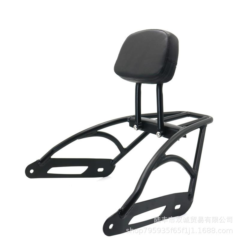 Qianjiang Flash 300S Rear Backrest and Tail Rack in Harley Style