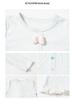 Girls' Autumn 2025 Lace Trim Long Sleeve T-Shirt with Bow