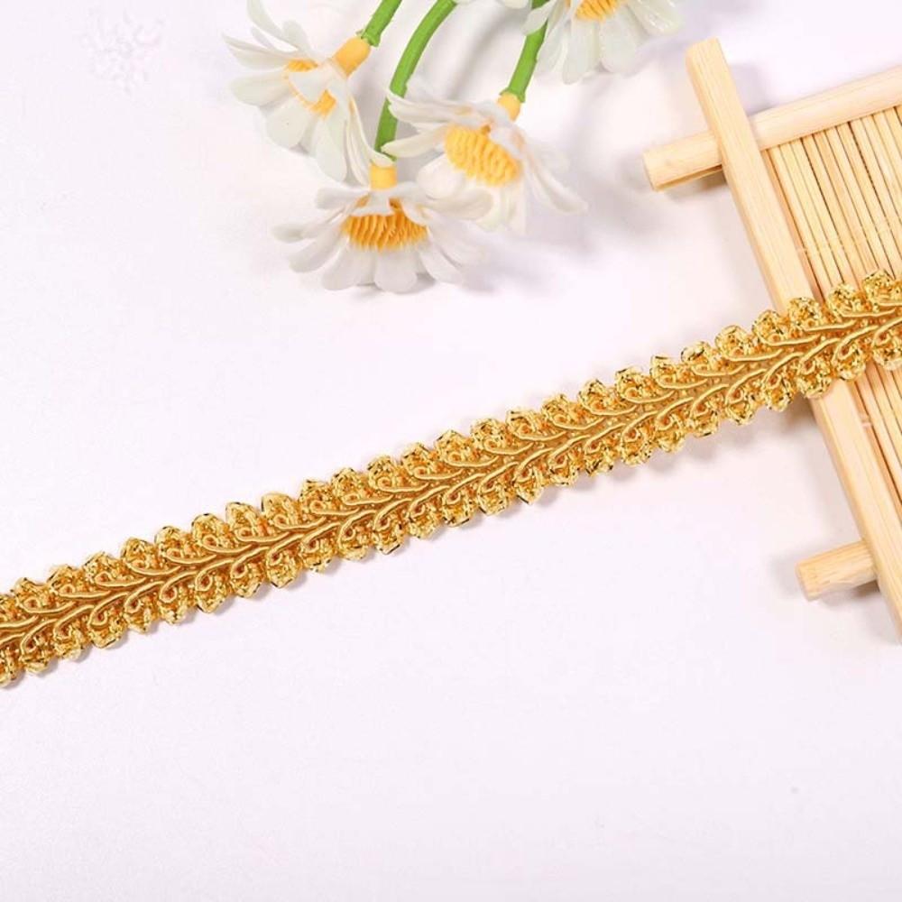 40M Length 1.2cm Wide Bright Hue Lace Trim Color Herringbone Woven Trim Lampshade Ornament