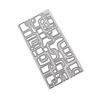 Irregular Pattern of Rectangular Frame Metal Silvery Stencil Embossing Cutting Dies For Diy Scrapbooking Paper Album Card Making