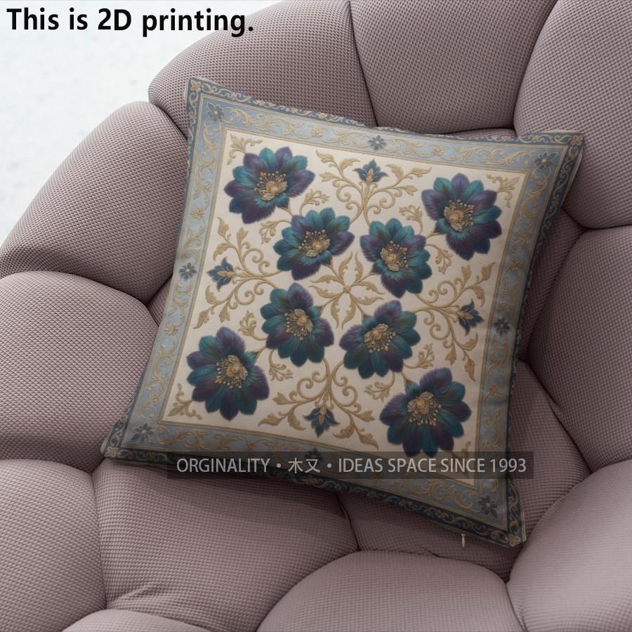 Bohemian Floral Print Pillow Covers Pattern Cushion Cover Suitable for Sofa Bedroom Car Pillow Cover