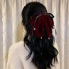 Velvet Bow Claw Clip for Women - Elegant and Sweet Hair Accessory 2025