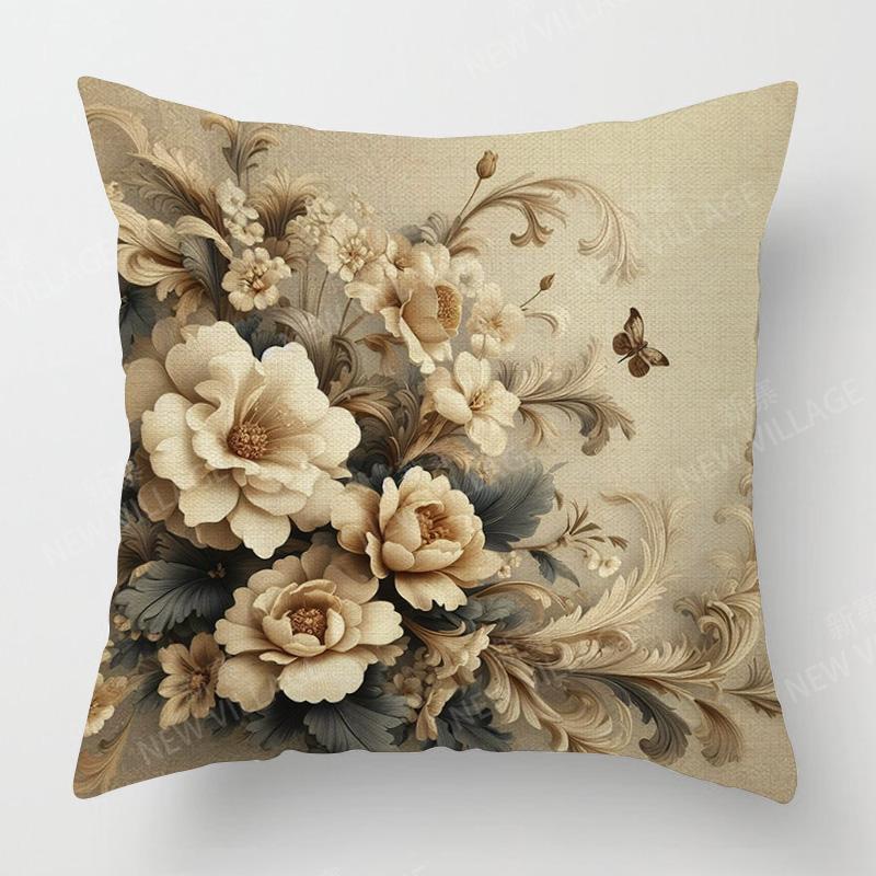 Tropical plant pattern cushion set bedroom cafe decor ins style living room sofa pillow set Throw pillowcase 40x40cm 45x45cm