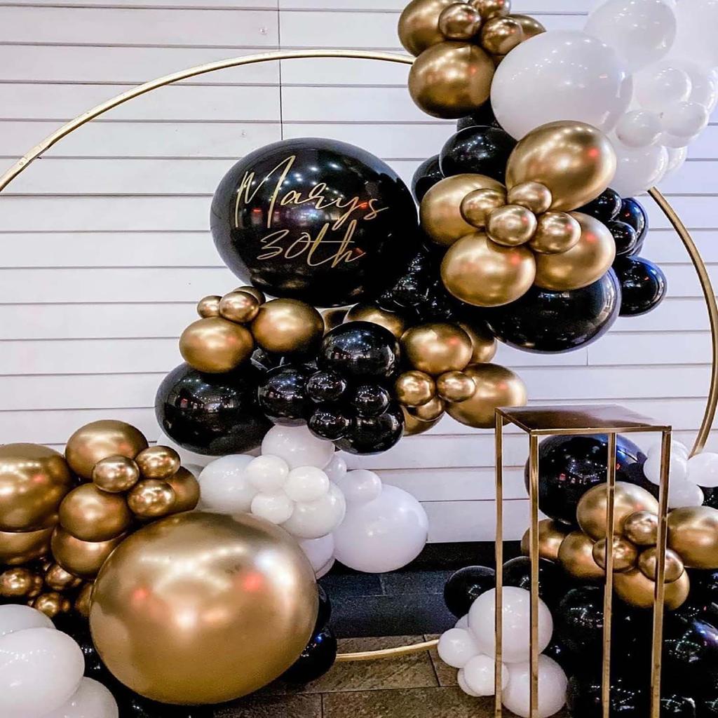 133/134 Stück mehrfarbiger Ballon-Kranz-Bogen-Set, geeignet für Geburtstage, Abschlussfeiern, Hochzeiten, Partydekoration