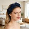 Hair Hoop 3D Rose Flower Decor High Elasticity Wide Headband Women Versatile Headband Daily Party Outing Hair Accessories