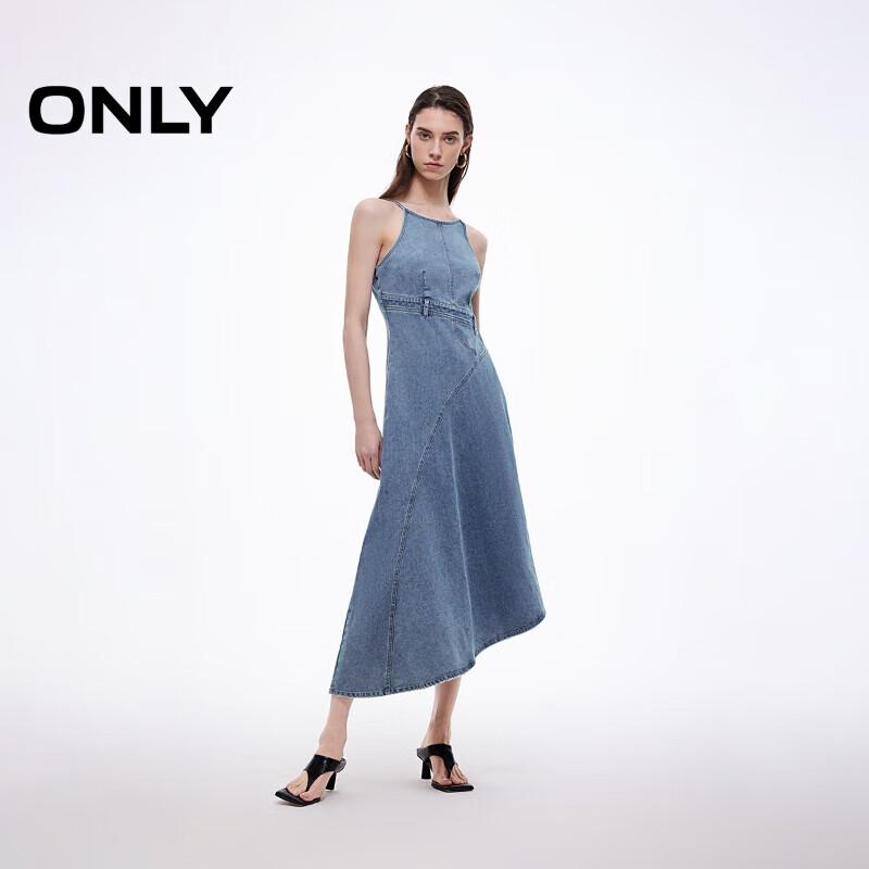ONLY Women s Irregular Hem Denim Cami Dress M