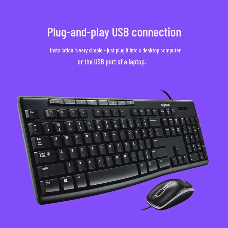 Logitech MK200 Wired Keyboard and Mouse Combo