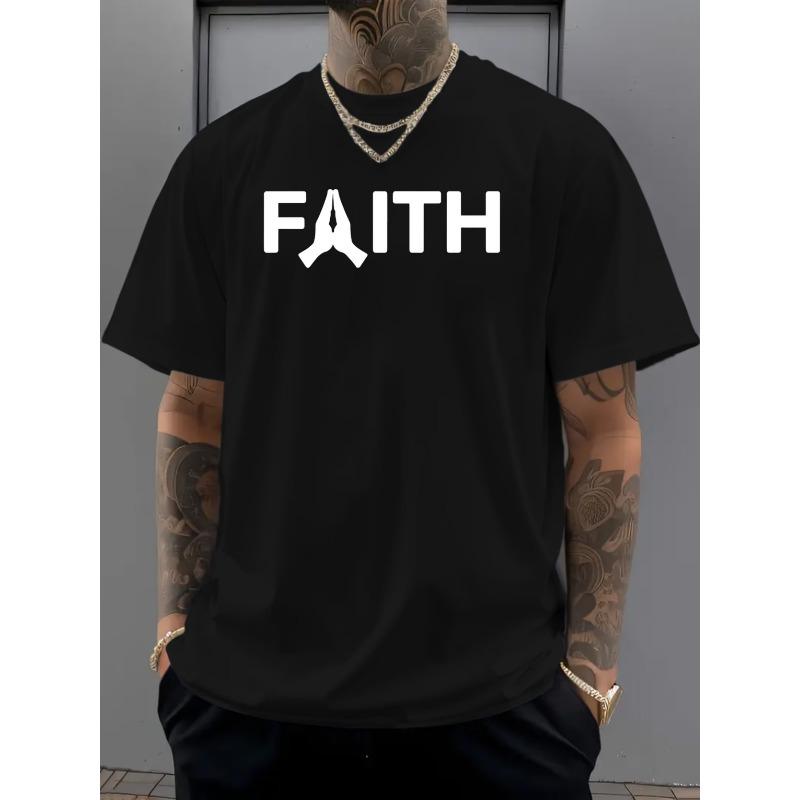Europäische Größen Herren Mode Lässiges Rundhals-T-Shirt - Urbaner Grafikstil, Tägliches Tragen Und Sport, Weich Und Atmungsaktiv, Kräftiges Druckdesign
