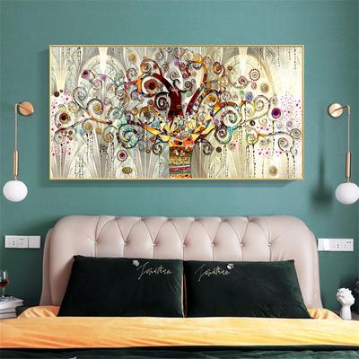 Árvore da vida paisagem pintura a óleo lona arte da parede cartaz moderno quarto decoração imagem