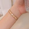 New Diamond Shaped Retro Bracelet Personalized Fashionable Stainless Steel Women's Jewelry