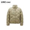 Jinyujie Women's Lightweight Stand Collar Duck Down Jacket