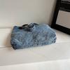 Vintage Large Capacity Denim Bag Women's Shoulder Bag Student Class Bag