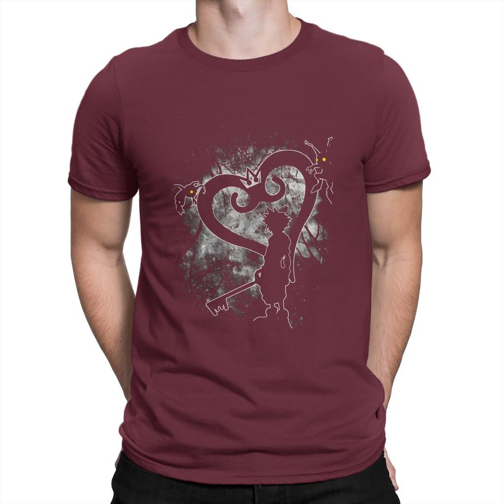 The Keyblade Chosen One Classic  Unisex T Shirts Kingdom Hearts Riku Game Vintage Tees Short Sleeve Round Collar TShirts Gift