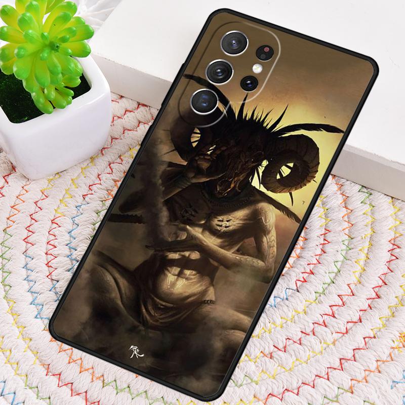 Baphomet Gothic Satan Phone Case for Samsung Galaxy note 10 pro S26 Ultra S23 S24 FE S25 S21 S22 PLUS shockproof Cove