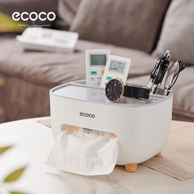 Nordic Minimalist Tissue Box with Remote Storage - Cute, Multifunctional Design for Living and Dining Room.