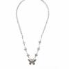 European and American Trendy Butterfly Pendant Beaded Necklace - Cute, Retro, Simple Short Chain for Women