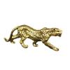 Pure Brass Leopard Retro Pure Brass Leopard Desktop Ornament Lucky Leopard Handicraft Ornament Wenwan Tea