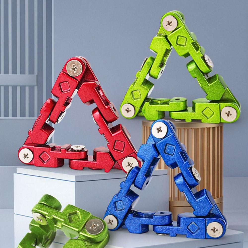 

Unlimited Flip Metal Chain Flippable Toy Flexibility Zinc Zinc Alloy Massage Bracelet Leisure Entertainment синій