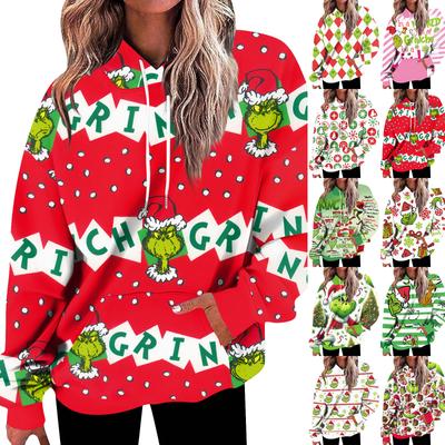 Damskie bluzy oversize Polarowe bluzy z kapturem Koszule z długim rękawem Pulowery Jesienne ubrania z kieszenią