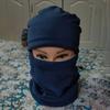 Coldproof Winter Warm Hat Scarf Two-piece Thickened Cycling Mask Motorcycle Warm Mask  Women