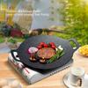 Barbecue Plate Reusable Easy Clean High Thermal Conductivity Coating Surface Grill Pan for Hiking Camping 34cm/13.38in