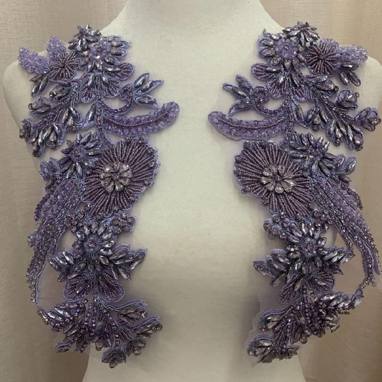 Embroidery Flower Applique Garment Decoration Sewing On Accessories for Stage Performers Gown Ethnic Costume Applique