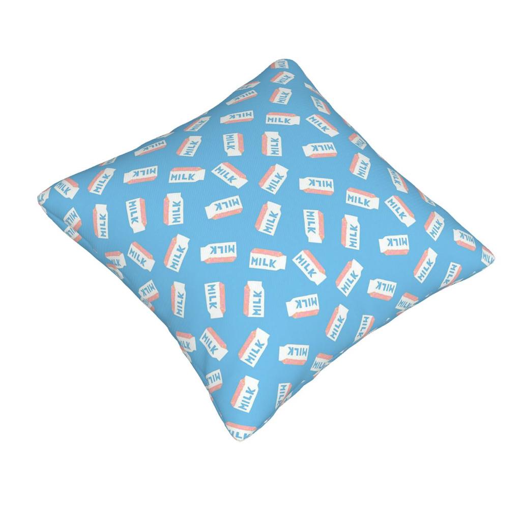 Milk Square Pillowcase Pillow Cover Cushion Decor Comfort Throw Pillow for Home Sofa