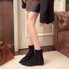 Xiaoxiangfeng thin boots trendy foot cover fashion pointed short boots flat heel temperament