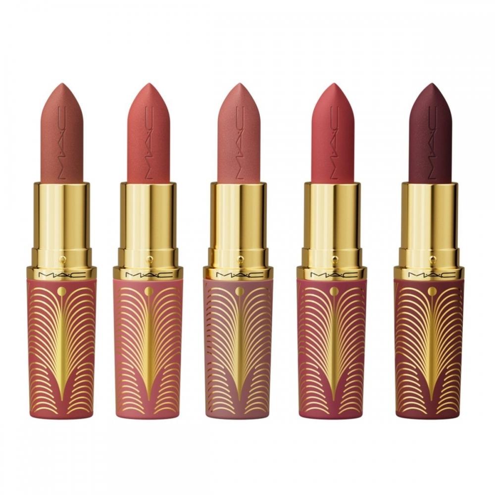 M A C Gold stAndArd MAtte lipstiCk Kit 5 pACk