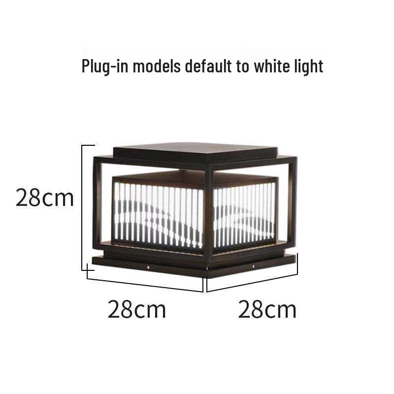 

European Style Waterproof Outdoor Solar Post Lights for Fence, Garden, and Gate Pillars