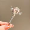 Cute Magic Wand Duckbill Hair Clip Girly Soft Edge Bangs Side Clip Hair Accessory for Teen Girls School Daily Wear