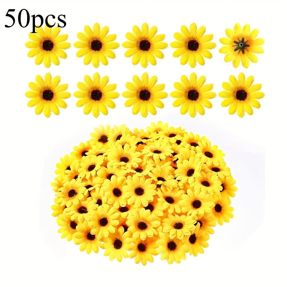 Artificial Sunflowers- Realistic Fabric Mini Fake Flowers For DIY Wreaths,Wedding,Home Decor,Mother’s Day,Easter,Valentine’s Day