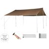 Snow Peak   Snow Peak Tarp ShieLd Recta  L  Pro Set Tp 842s [poLe  Peg  Peg Hammer incLuded]