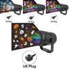 Colorful Rotating Led Holiday Projector Light With 16 Snowflake Images For Festive Decor