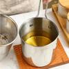 With Lid Deep Fryer with Strainer Detachable Handle Milk Warmer Pot Frying Basket  French Fries