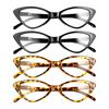 4PCS Fashion Cat Eye Reading Glasses Women Anti Blue Light Computer Presbyopic Eyeglasses Retro Classic Hyperopia Glasses