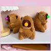 Adorable Soft Capybara Plush Keychain Cute Stress Relief Toy For Kids In Yellow Orange Green Purple