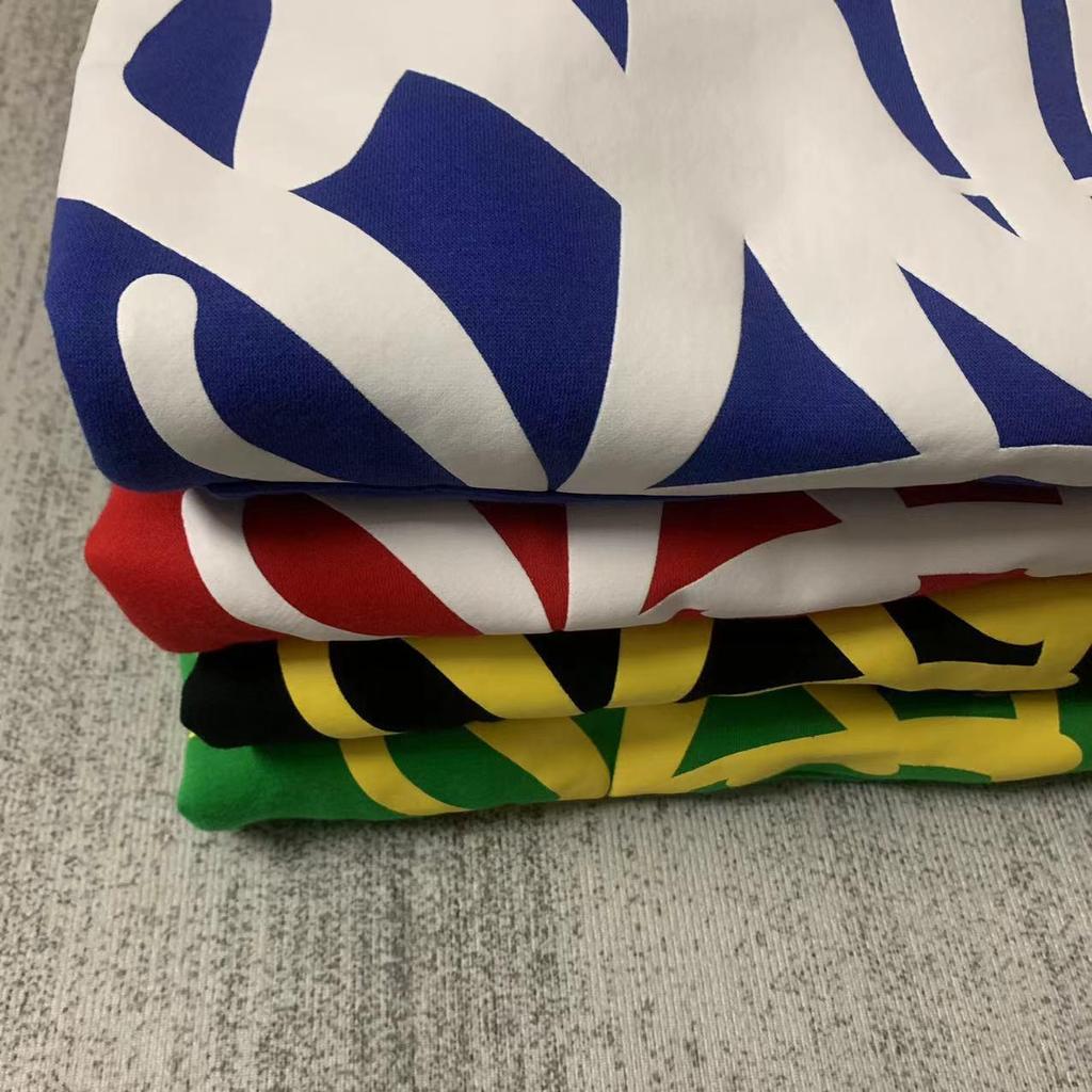 SYNAWORLD Wind Hip Hop Letter Print Fleece-Lined Hooded Sweatshirt - Casual Trendy Sportswear
