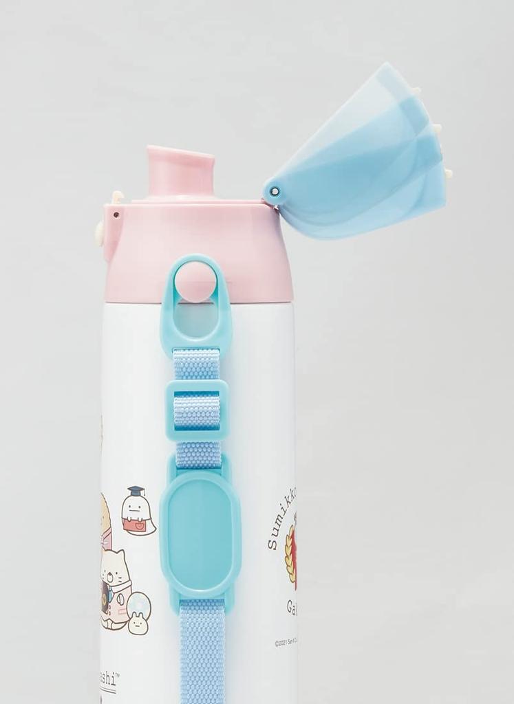 Skater Stainless Steel Water Bottle for Direct Sumikko for Kids, Drinking, 580ml, Gurashi, Girls, SDC6N-A