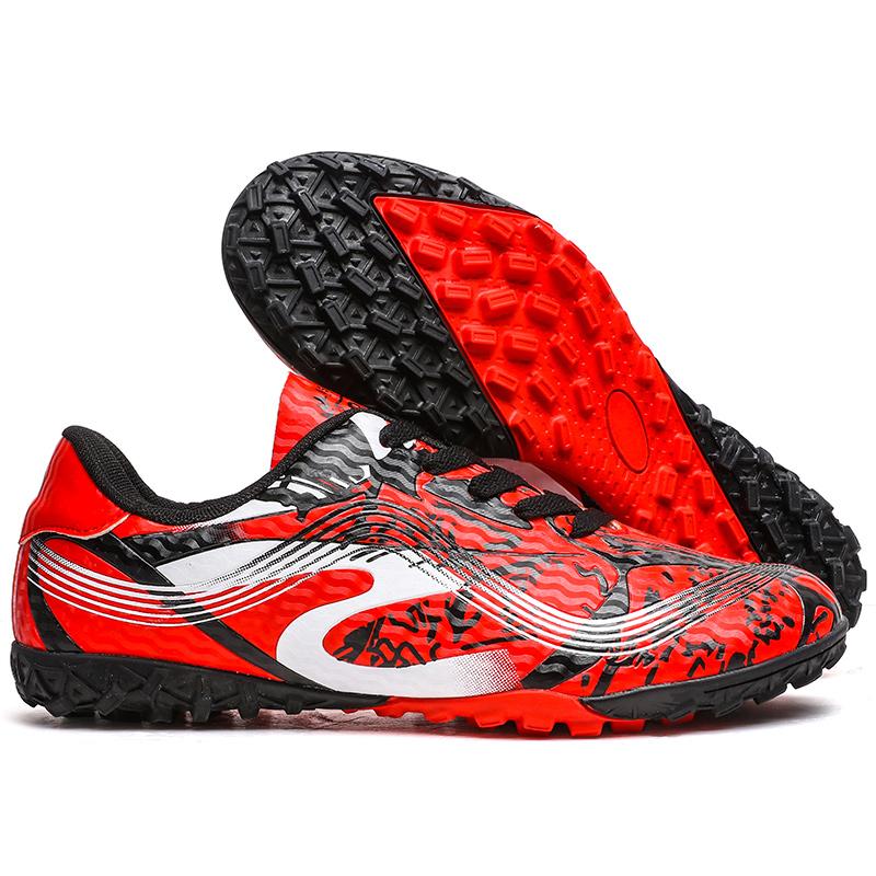 Men's Soccer Boots Turf Hightop Outdoor Indoor Football Shoes Sneakers FG/TF Cleat Training Athletic for Youth Chuteira De Campo